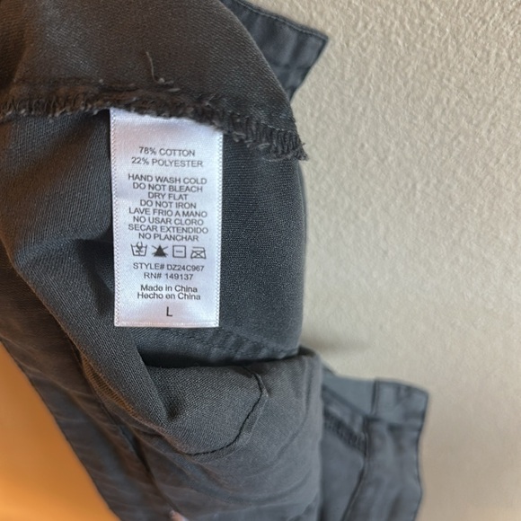 Double Zero Pleated High Rise Wide Leg Pants Black Pockets Womens Size Large - Picture 11 of 11